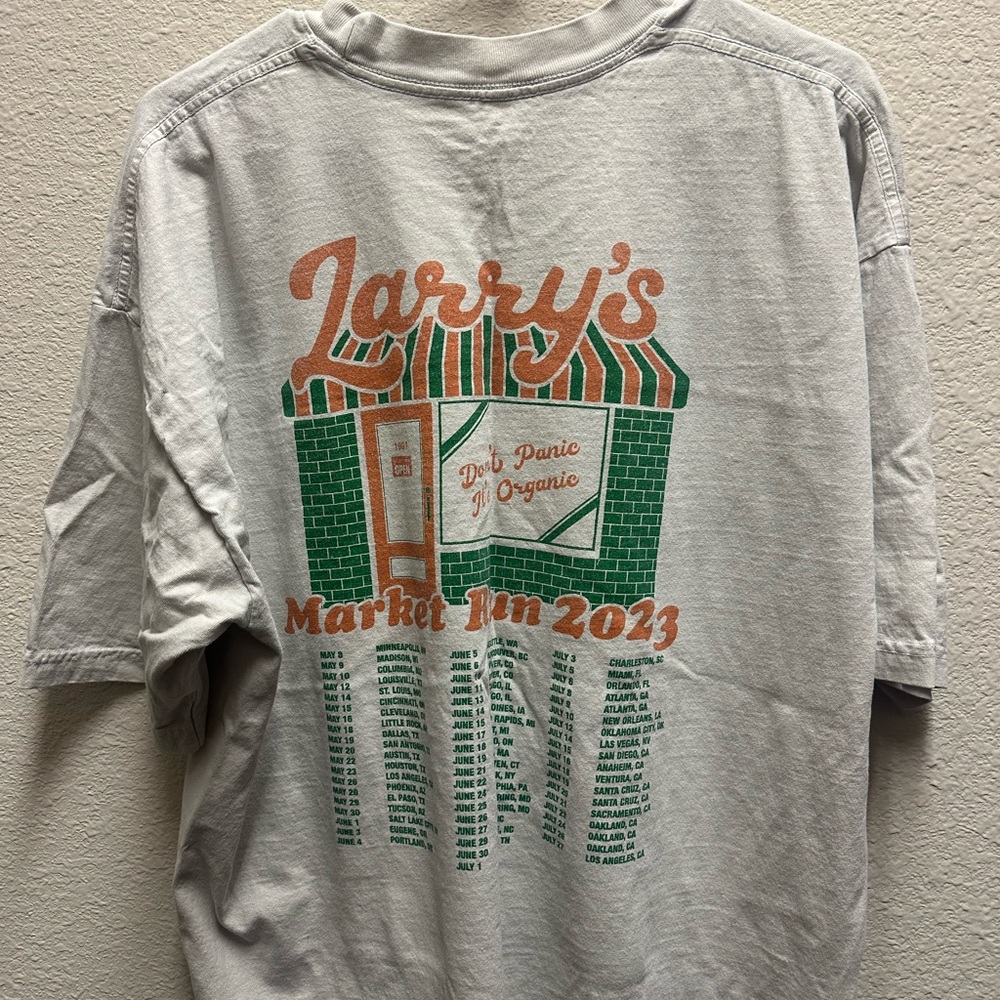 Larry June Larry’s Market Run tour shirt